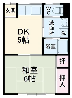 コーポエレガンス【2階】の間取り