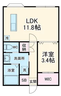 ReDEAL浦安(旧ドエル・サカザキ)【1階】の間取り