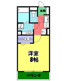 ノースコート【205号室】の間取り