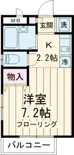 メゾンティーグルB棟【2階】の間取り