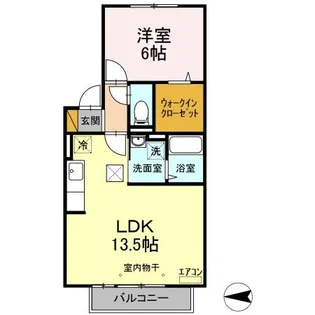 ウエストコート【1階】の間取り
