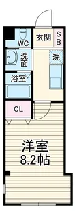 ユニテ津田沼【101号室】の間取り