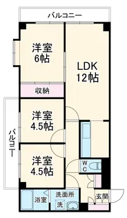 ラ・プリメーラ【6階】の間取り