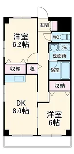 ディアコート・ドエル【3階】の間取り