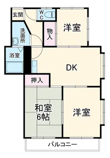 スペリアル吉田【201号室】の間取り