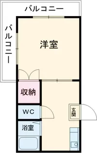 アミューズ国立【202号室】の間取り
