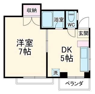 山陽マンション【202号室】の間取り