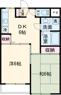 レジデンスAOI【3階】の間取り