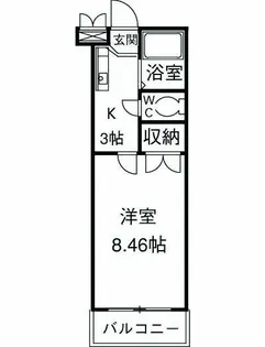 クレオ舞浜A【A211号室】の間取り