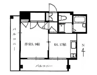 グリーンハイツ【303号室】の間取り