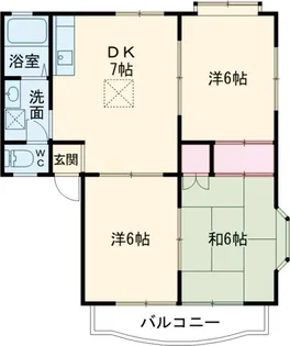 エレガンス【1階】の間取り