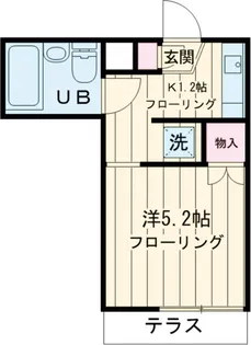 ヴェルディ武蔵野【1階】の間取り