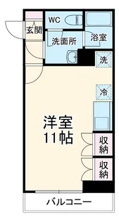 FACE S【8階】の間取り