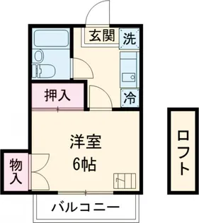 カームハイツⅡ【2階】の間取り