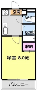 リヴェール牧【4階】の間取り