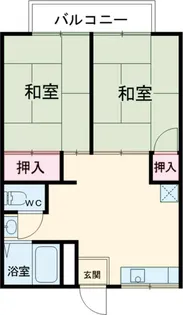 サンハイツ春江町【2階】の間取り