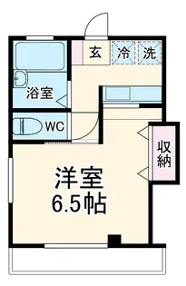 グッドラック【101号室】の間取り