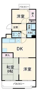 プランタンハイツ【3階】の間取り