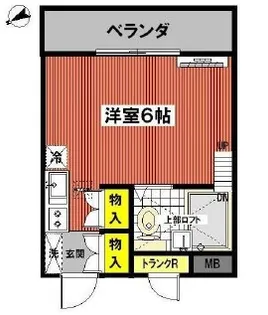 コオポスアペア【1階】の間取り