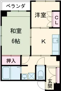 鹿骨センターハイツ【2階】の間取り