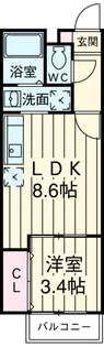 グランビュー実籾【2階】の間取り