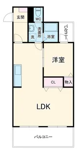 パークハイツフクユウ【1階】の間取り