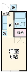近藤ハイツ【202号室】の間取り