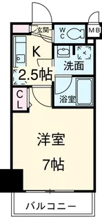 ガーラ・ステーション横濱関内【9階】の間取り