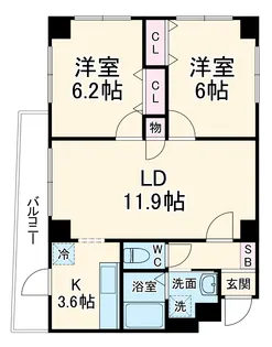 南行徳ツィンパークス【301号室】の間取り