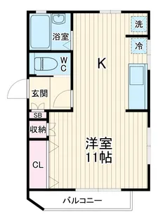 メイプルフラット幕張【2階】の間取り