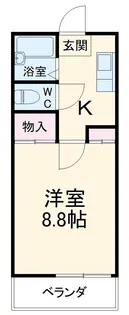 サンハイツ東光【1階】の間取り