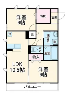 ルーフハウス A【2階】の間取り