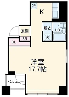 メゾン・デュ・オーラ 山下町【0606号室】の間取り