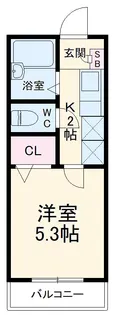 ステーションヴィラ大口Ⅱ【2階】の間取り