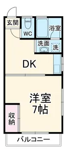 コーポ大石【2階】の間取り