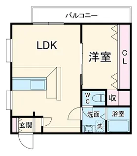 コオポスアペアⅡ【2階】の間取り