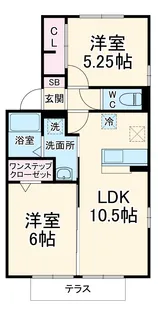 グレイス鷺沼台B【1階】の間取り