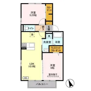 グレイス鷺沼台B【2階】の間取り