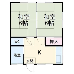 渡辺荘【2階】の間取り