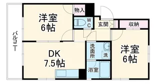 サンシティヒコタC3【202号室】の間取り