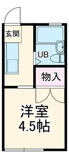 ハイツ時計坂【1階】の間取り