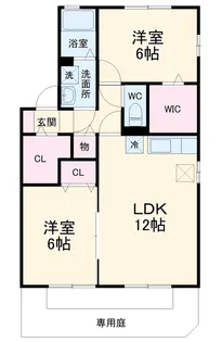 コンフォート湘南B【1階】の間取り