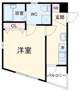 クオリア横浜大口【2階】の間取り
