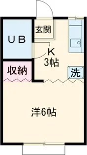 みどりアパートメント【2階】の間取り