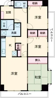 エストブリランテ【3階】の間取り