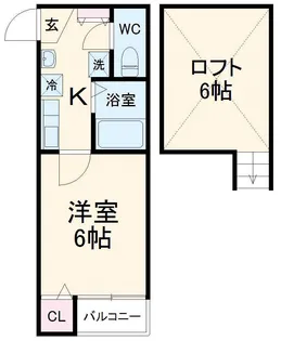 NSKコーポ幕張【1階】の間取り