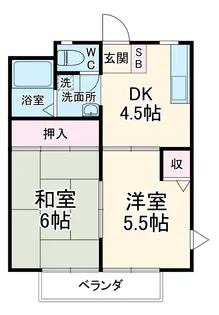 ドエル・アルス神大寺【2-201号室】の間取り