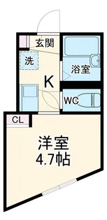 リーヴェルLeco横浜ActⅡ【2階】の間取り