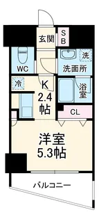 プレディアスタイル横濱沢渡【5階】の間取り