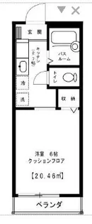 ジュネスⅡ【2階】の間取り